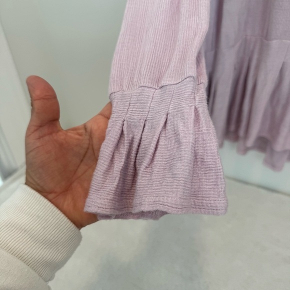 Free People‎ Your Girl Tunic Mini Dress Lavender M - Picture 6 of 10